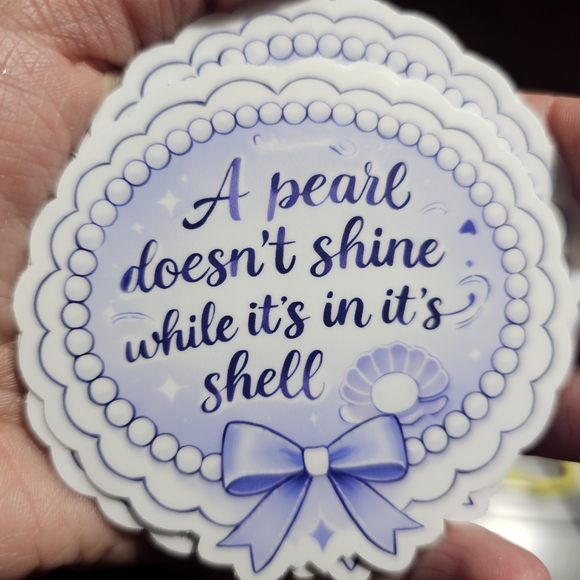 Periwinkle Quote Sticker - Decorative Script - Picture 3 of 4